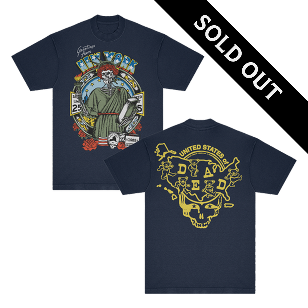 New York United States of Dead T-Shirt | Grateful Dead Official Store